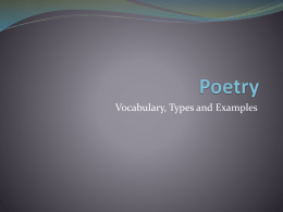 Poetry - Lake–Sumter State College