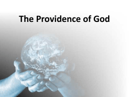 The Providence of God - Knollwood Church of Christ