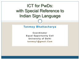 ICT for PwDs: with Special Reference to Indian