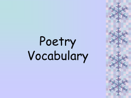 Poetry - Lockport City School District / Overview