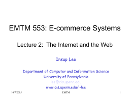 E-commerce systems - University of Pennsylvania