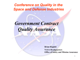 Government Contract Quality Assurance