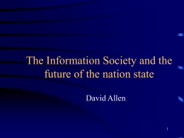 The Information Society and the future of the