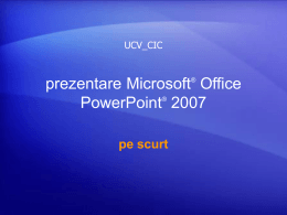 Microsoft® Office PowerPoint® 2007 Training