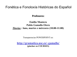 Fonética e Fonoloxía Históricas do Español