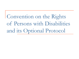 International convention on the Rights of Persons