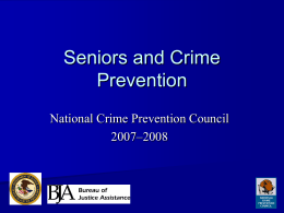 Senior Citizens and Crime Prevention