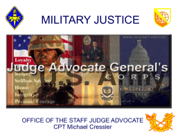 MILITARY JUSTICE - ArmyStudyGuide.com