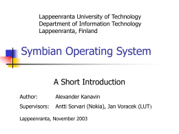 Symbian Operating System
