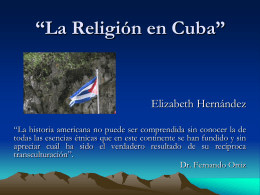 La Religión en Cuba”