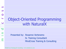 OO Programming and NaturalX