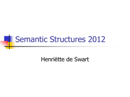 Semantic Structures 09
