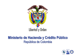 Ministerio de Hacienda y Crédito Público República