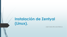 Instalación de Zentyal (Linux).
