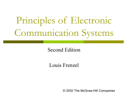 Introduction To Electronic Communication -