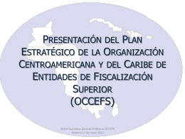 Presentación Plan Estratégico de la OCCEFS