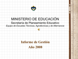 Diapositiva 1 - Ministerio de Educación de la