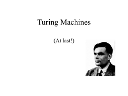 Turing Machines - Lehigh University