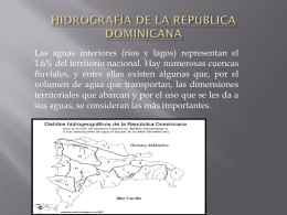 HIDROGRAFÍA DE LA REPÚBLICA DOMINICANA