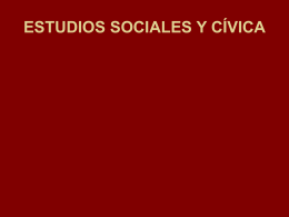 ESTUDIOS SOCIALES Y CÍVICA