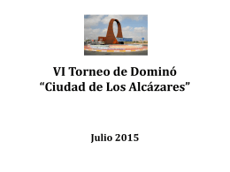 VI Torneo de Dominó “Ciudad de Los Alcázares”