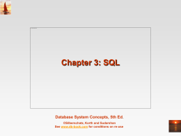Chapter 4: SQL - CSE, IIT Bombay