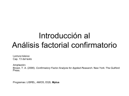 Análisis factorial confirmatorio