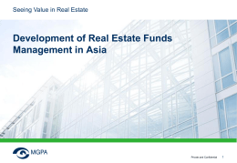 Development of Real Estate Funds Management in