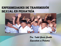 Enfermedades de Transmisión Sexual en Pediatría