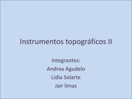 Instrumentos topográficos