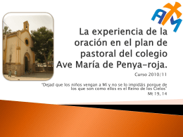 Plan de pastoral del colegio Ave María de