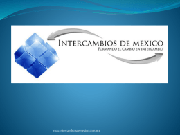 Diapositiva 1 - Intercambios de México