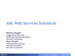 XML Web Services Standards