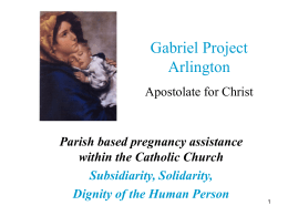 The Gabriel Project - Catholic Diocese of