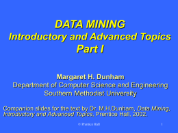 Data Mining - Southern Methodist University