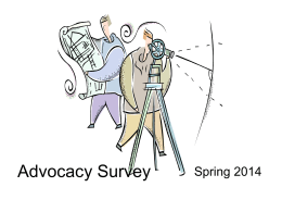 Advocacy Survey