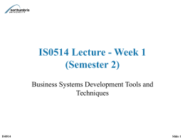 CM402 Lecture Week 1