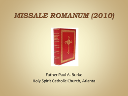 Missale Romanum (2010) - Holy Spirit Catholic