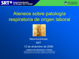 Work-related Lung Diseases (WoRLD): mortalidad por