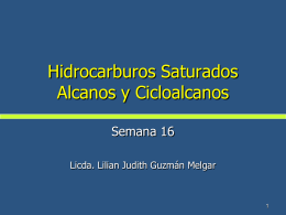 Hidrocarburos Saturados Alcanos y Cicloalcanos