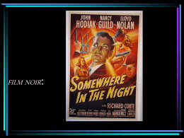 Film Noir: Somewhere in the Night