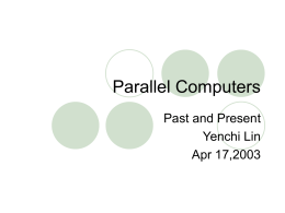 Parallel Computers - University of Delaware