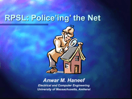 RPSL: Police’ing’ the Net