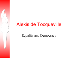 Alexis de Tocqueville - Rogers State University