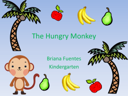 Mr. Monkey loves bananas