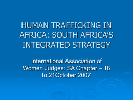 ENHANCED COMMUNICATION STRATEGIES IN SOUTH AFRICA