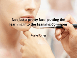 Not just a pretty face: putting the learning into