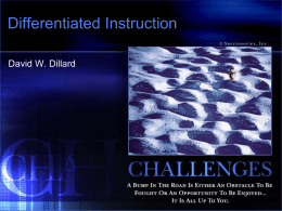 Differentiated Instruction Challenges
