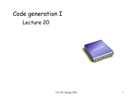 CS536: Introduction to Programming Languages and