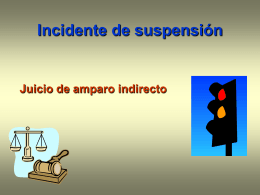 Incidente Suspensión
